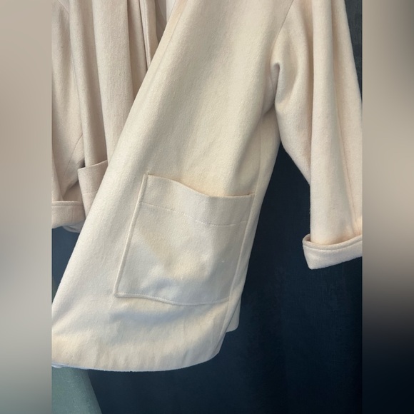 Paul et Duffier Wool Coat Cream Colored - Picture 6 of 13